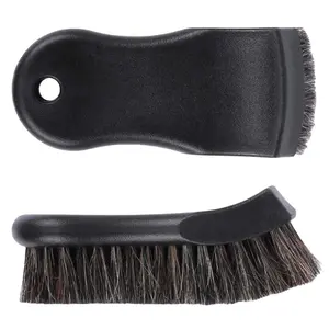 Premium Leather Cleaning Brush Synthetic Fiber Detailing Brush Car Detailing Brushes Car Interior Detailing Tools For Leather Fabric Boots Carpets Auto Cleaning Accessories Car Cleaning Supplies Car Detailing Products