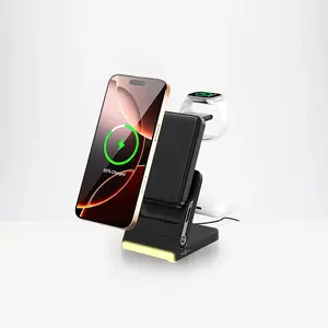 New-5in1-Wireless-Charger-10,000 mah-Portable Charger and Night Light