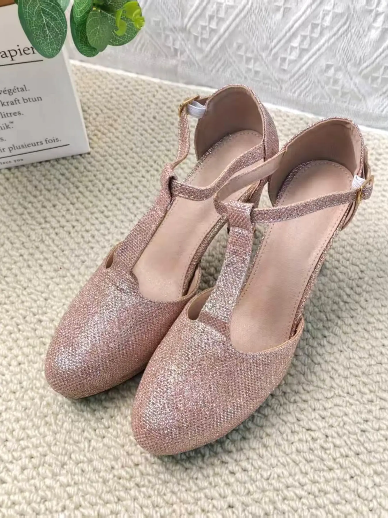 Women's Rose Gold Sequin High Heel Sandals, Waterproof Platform Mary Jane Shoes, Wedding Party Crystal Slippers, Fashionable All Season - TikTok Shop Women's Rose Gold Sequin High Heel Sandals, Waterproof Platform Mary Jane Shoes, Wedding Party Crystal Slippers, Fashionable All Season - TikTok Shop