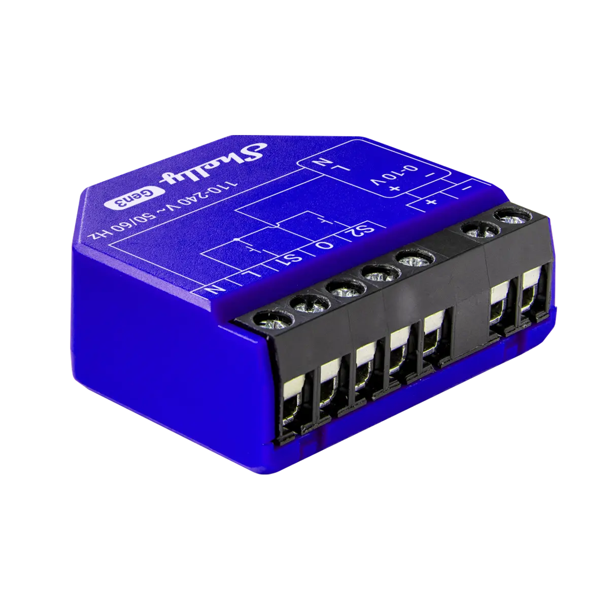 Shelly Dimmer 0/1-10V PM Gen3 Wi-Fi Smart LED Dimmer Controller - Compact, Power Monitoring, Bluetooth, KNX IP Support, ESP32 Processor, Overcurrent Protection, Advanced Safety Features (Open Box, Architectural/Commercial Lighting, LED Strips Compatible)