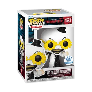 Funko Pop - Terrifier #1593 - Art the Clown with Glasses (Funko Shop Sticker) (Common/Chase Options) Vinyl Figure