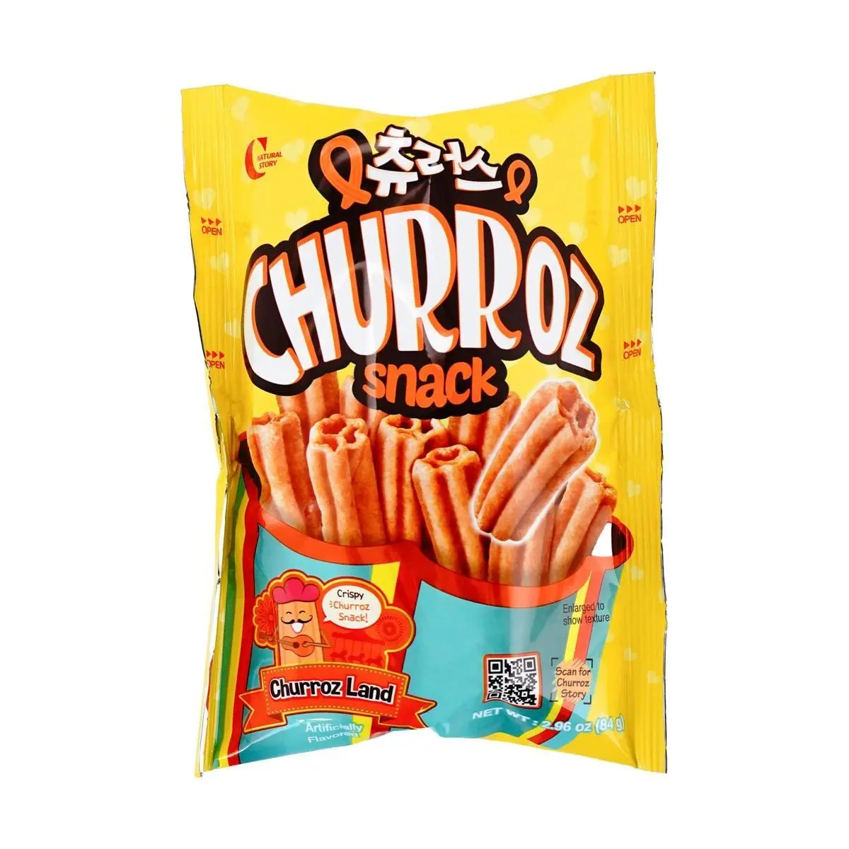 CROWN Honey Cinnamon Crispy Snack Sticks 84g - Korean Sweet & Savory Treat