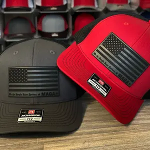 We The People Flag Patch on Richardson 112 SnapBack Cap