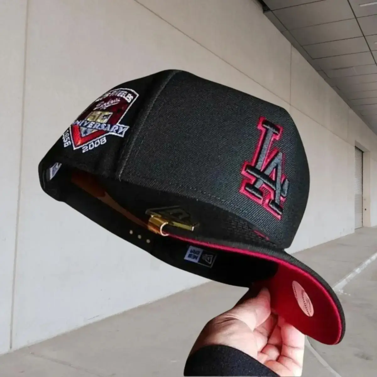 New Era MLB 59FIFTY Snapback Cap - NY Yankees/LA Dodgers Anniversary Patch, Unisex Classic Sports Collectibles Streetwear Headwear