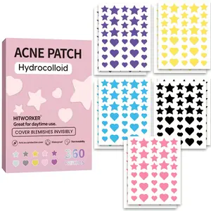360 Hydrocolloid Acne Patches for Effective Spot Treatment, Gentle Invisible Blemish Cover Stickers for Breakouts, Fast Healing Solution for Clear Skin