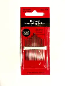 Richard Hemming & Son -- Hand Sewing Needles -- Sharps -- Size 3/9