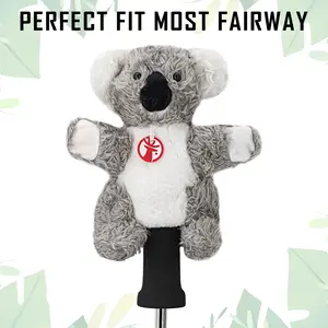 Animal Pattern Doll Design Style Golf Club Head Cover, Universal Fit for Multiple Brands, Essential Golf Accessory for Outdoors