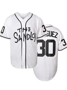 Classic # 30 RODRIGUEZ jersey,90s Saudi Legend movie version baseball jersey, embroidered retro button cardigan, suitable for movie enthusiasts and retro trend followers to collect MovieJersey Jersey Top
