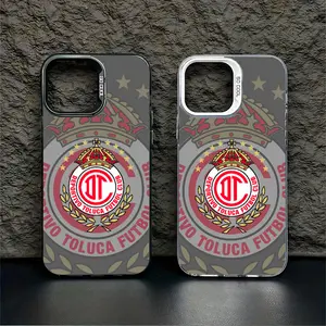 Toluca FC Gifts Mexican  Pattern Football Fan Gifts Casing For iPhone 17 16 15 14 13 12 11 PRO PLUS MAX Samsung S25 S24 S23 S22  S21 FE Plus Ultra 5G Hard PET PC Anti-Drop Protective Camera Protection Tough Phone Cases Shell  L1732