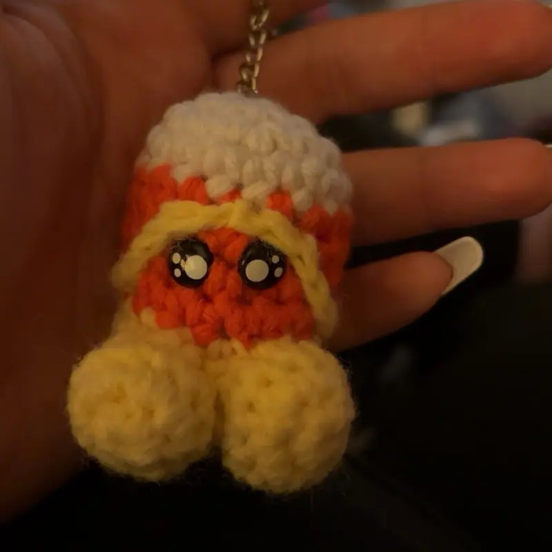 Crochet Peen Keychain