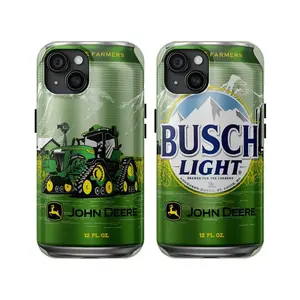 Busch Light J0hn Deere Tough Phone case, Utiliti Tr@ctors, Phone 161514131211X8 Pro Max Plus Mini Accessories Beach