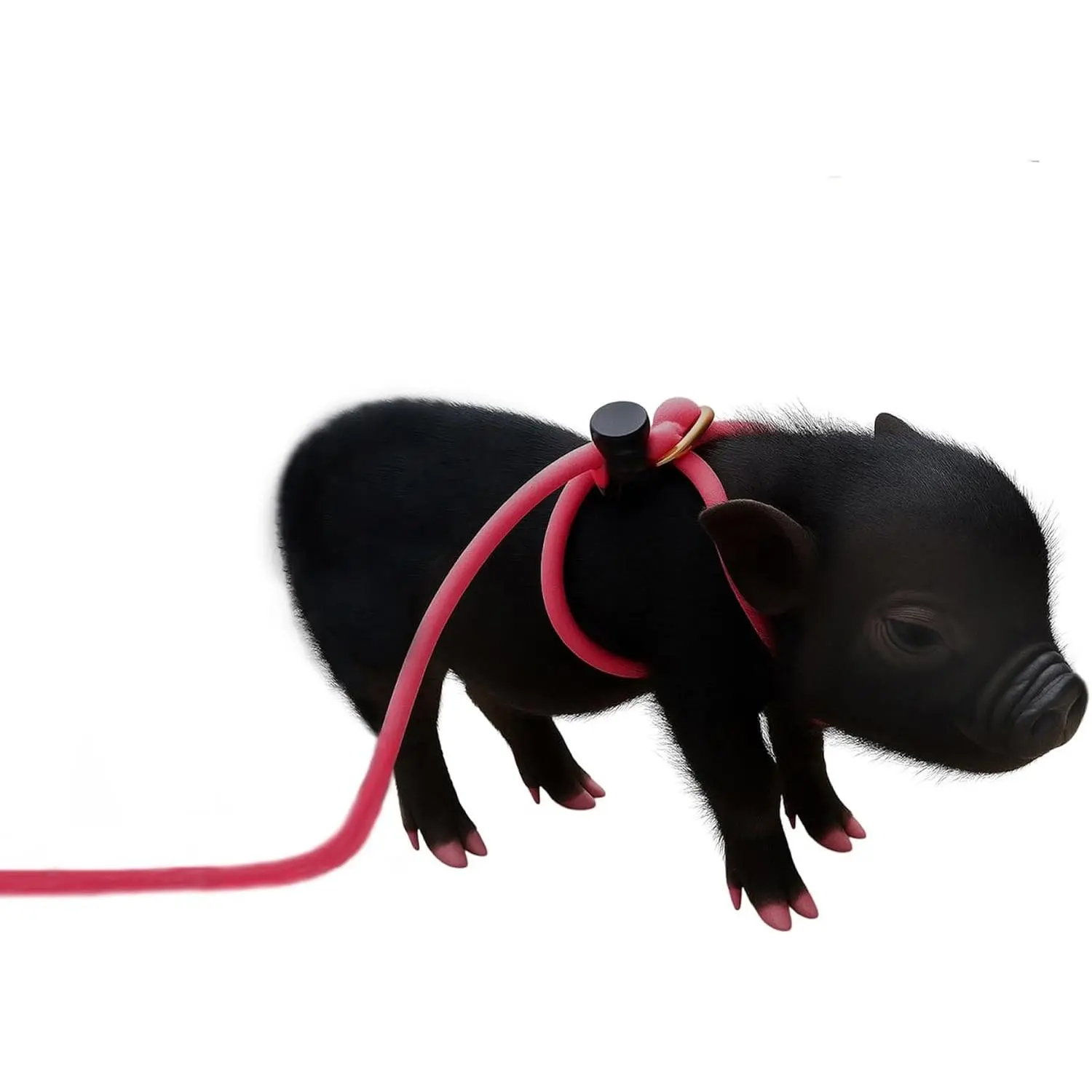 12-Foot Mini Pig Harness - Adjustable Harness & Leash for All Animals - Pigs, Ferrets, Rabbits, Guinea Pigs, Dogs, Cats, Reptile, and Chickens