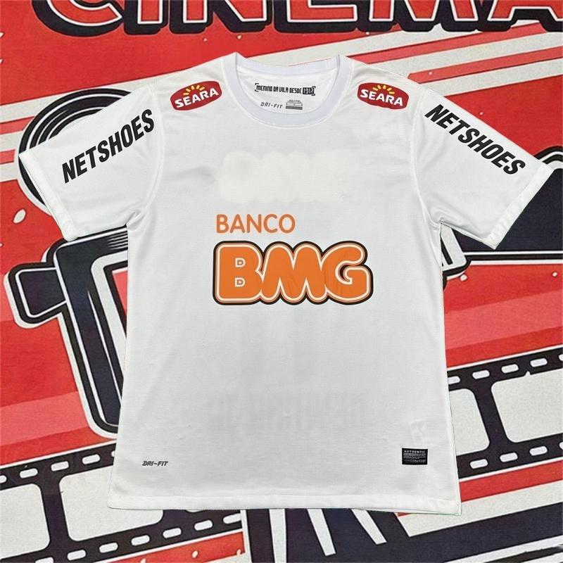 2012 2013 Santos Home White Retro No.11 Neymar Short Sleeved Soccer Jersey