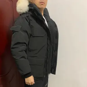 Man and Women Jacket Cheap Price - Winter Coat with Fur Hood and Pockets for Cold Weather