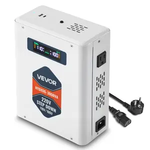 VEVOR Step Down Voltage Converter, 2000VA, Heavy Duty Voltage Power Converter, 220V to 110V Power Transformer, with 2 US Outlets, USB Output, LCD Display, Temperature Protection, for 110V AppliancesVEVOR Super Brand Day