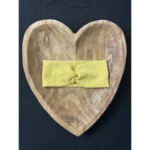 Yellow knit headband