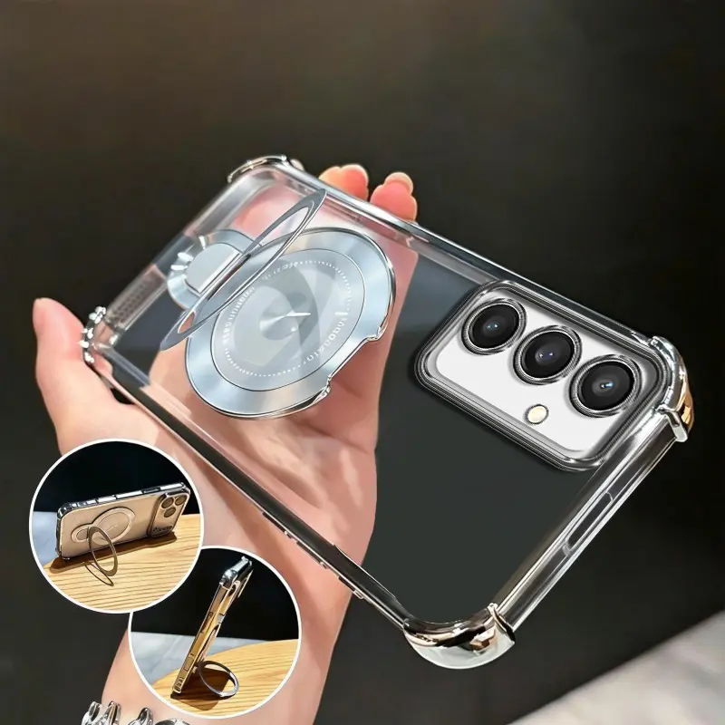 Suitable for [Galaxy S24 Plus] high-end MagSafe phone case🥰Combines magnetic attachment and a stand—minimalist, sophisticated, and practical.YM99