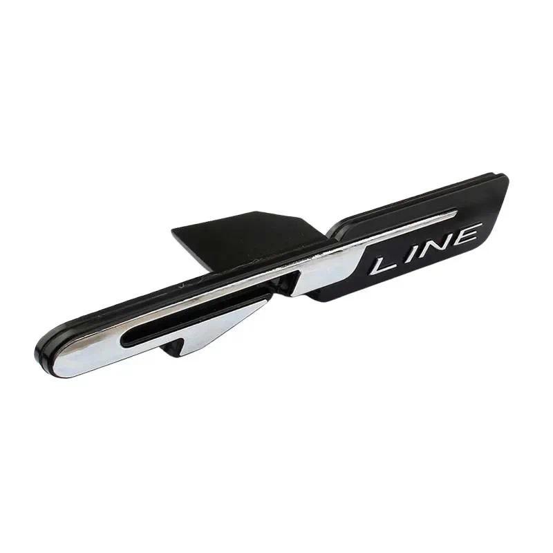 Metal GT LINE Car Front Grille Emblem Badge Sticker for KIA GT Sorento Ceed Forte RIO Stonic K5 K3 Sportage Badge Accessories