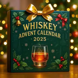 2025 Christmas Countdown Gift Box - 24-Day Acrylic Mini Bottle Decorative Calendar for Home & Party