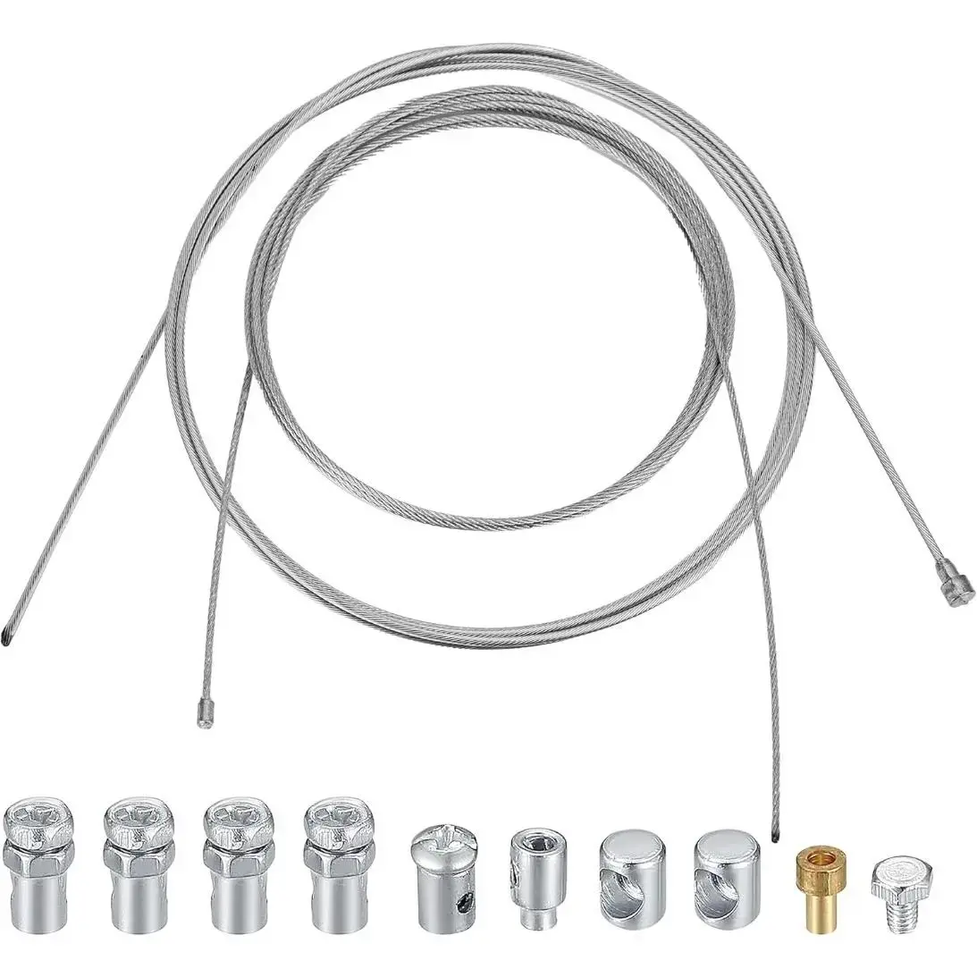 Universal Throttle Clutch Brake Cable Repair Kit For Motorcycle, Brake Shifter Cable For Road Bike, Gear Cable Wire Kit Inner Replacement Set For Bicycle, Road Mountain Bike