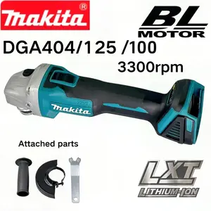 Makita DGA404 Brushless Tool Electric Angle Grinder 18V High Power 125mm/100mm Rechargeable Cutting Polishing Machine