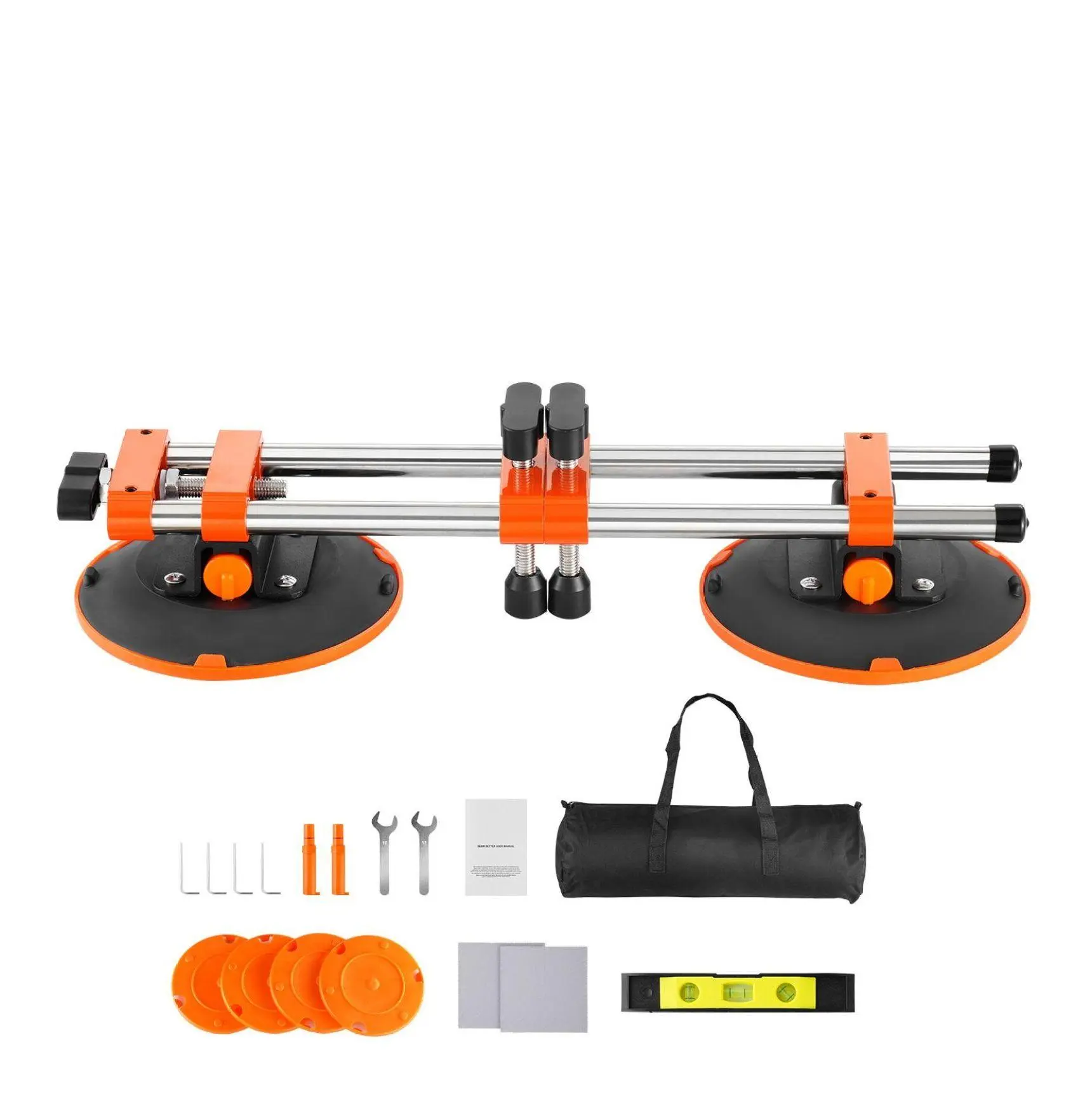 Seam Setter for Countertops, 2 Pack Granite Seam Setter with 6in Suction Cups, Tile Leveling Tool for Marble Stone Slab Installation & Joining Default