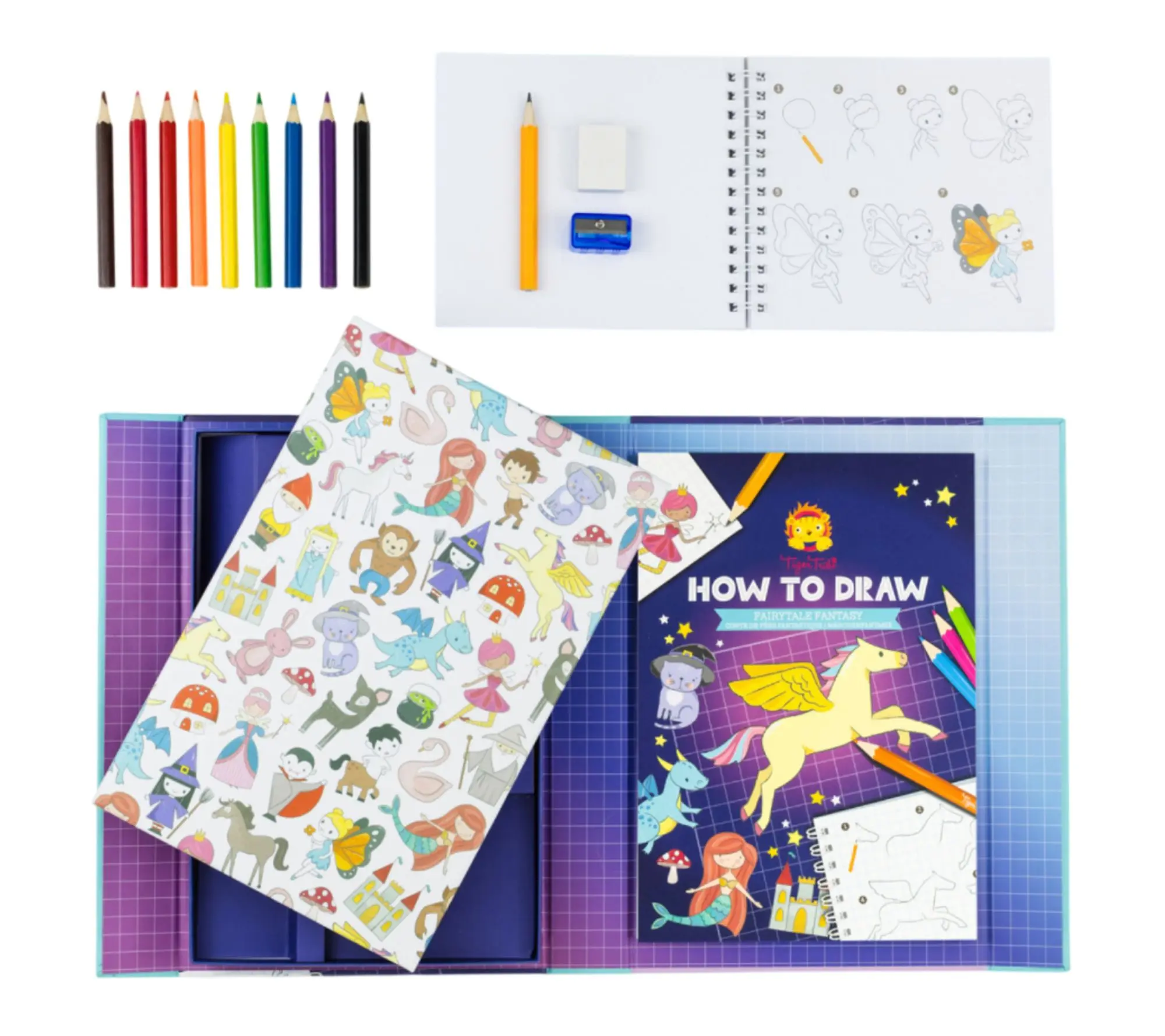 Tiger Tribe Kids How to Draw Fairytale FantasySet