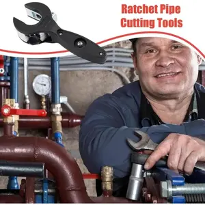 Ratchet-type Pipe Cutter, One-hand Fast Pipe Cutting Toolfor Cutting 5/16-1-1/8 inch Stainless Steel CopperAluminium,for Home Working