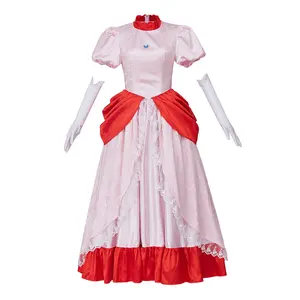 Princess White Dress Cosplay Costume – Elegant Fairy Tale Roleplay Outfit for Halloween & Costume Parties