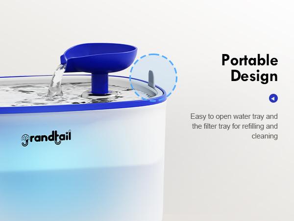 Cat & Dog Water Fountain, Featuring a Wireless Pump, 101oz/3L Capacity with Built-in LED Light, BPA-Free, and Dual Flow Modes for Pets