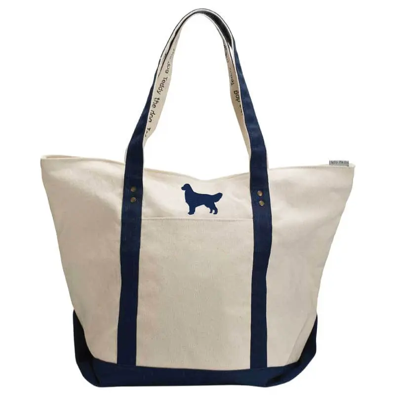 Golden Retriever - Canvas Boat Tote