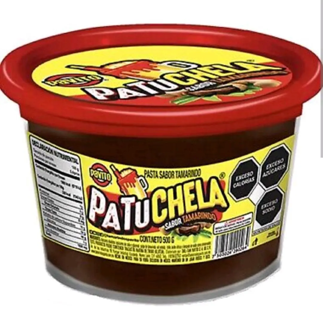 Patuchela - Tamarindo Flavor Pulp Paste (500G) for Authentic Michelada's Drink with sour Kick Mexico Beverage Candy Fruity Snack Juice Drink