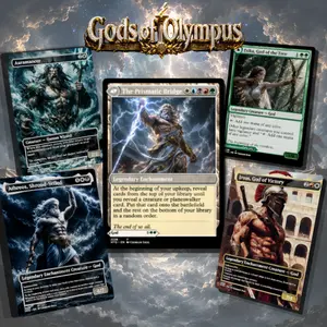 Gods of Olympus MTG Commander Deck | 100 Card Proxy EDH | Premium Fantasy Art + Tokens