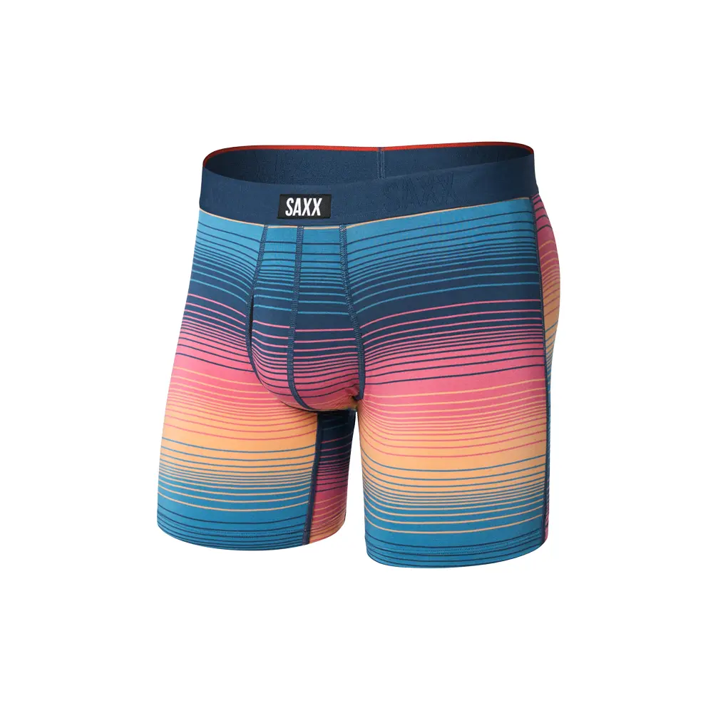 SAXX Mens Vibe Extra Soft Comfort 6 Inch Boxer Briefs Casual Casual - Blue, Orange, Pink