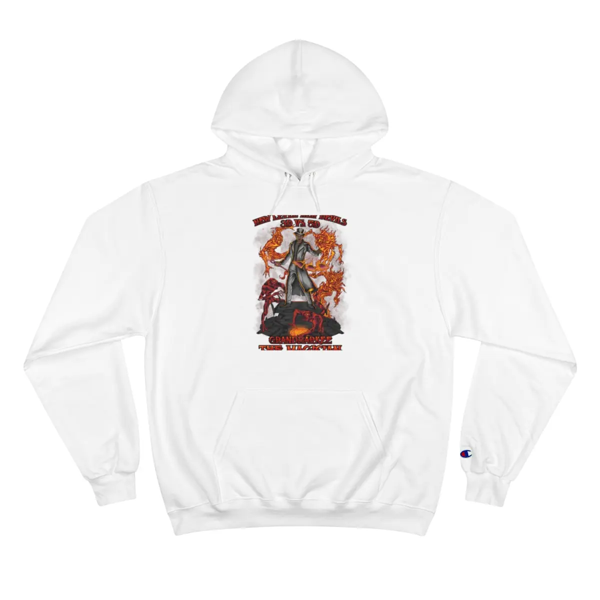 Angels Vs. Demons By Grandmarkee "The Magician" Unisex Heavy Weight Champion Hoodie