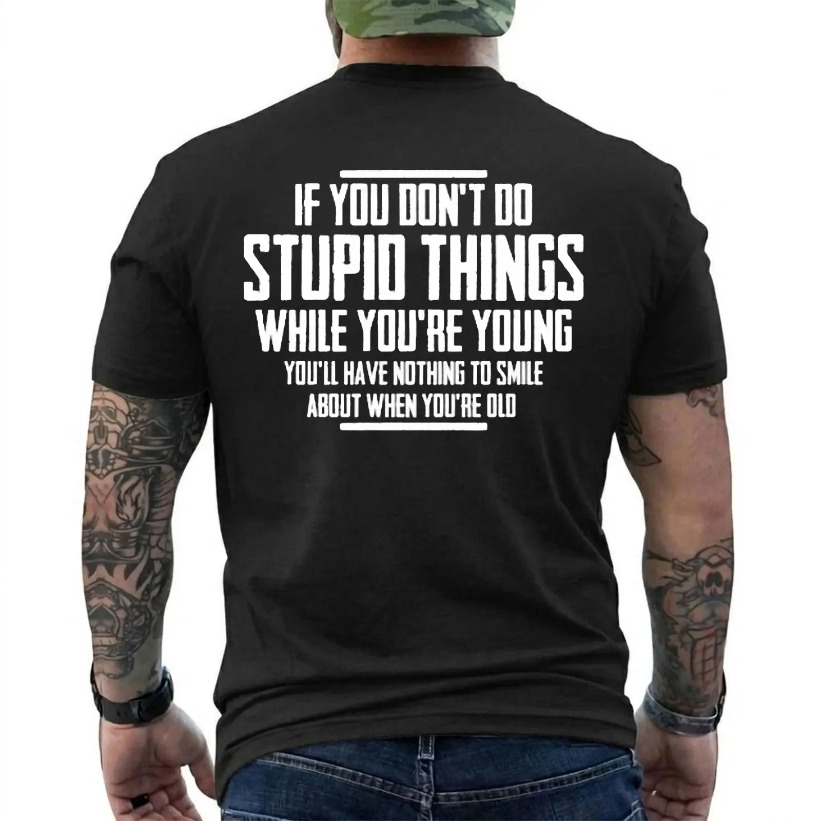 Caution I have no filter Funny sarcastic humor Short Sleeve T-Shirt, Short Sleeve Printed Graphic Shirt, Daily Casual Cotton Menswear