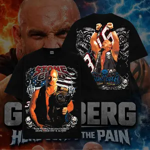 Stone Cold Design Lucha Libre T-Shirt - 2-Sided Premium Wrestling Graphic Tee with Iconic Design, Perfect for Fans & Collectors of Stone Cold
