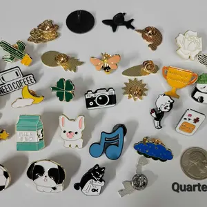30 pieces of lovely enamel pin set, various cartoon designs, backpack lapel pin, jeans sweater coat, fashion brooch for men and women, fun for both men and women