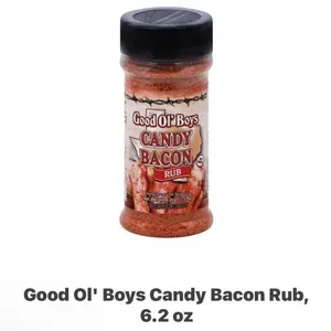 Good Ol' Boys Candy Bacon Rub 6.2 oz - 2 Pack Bundle for Flavorful Grilling and Cooking Spice
