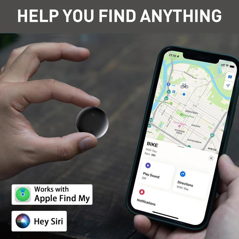 【Free.ship】CENPIN Mini Magnetic GPS Tracker for Car – Hidden Anti-Lost Location Tracker, Weatherproof Portable Device, Works with Apple Find My (iOS ), For Apple iPhone & Android