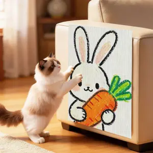 Self-Adhesive Felt Cat Scratching Board for Indoor Cats, Durable Claw Sharpening and Interactive Pet Activity Pad, Wall and Sofa Multi Surface Placement, Furniture Protection Cat Toy, DIY Cat Wall Layout, Easy Install No Drilling, Holiday Gift Idea