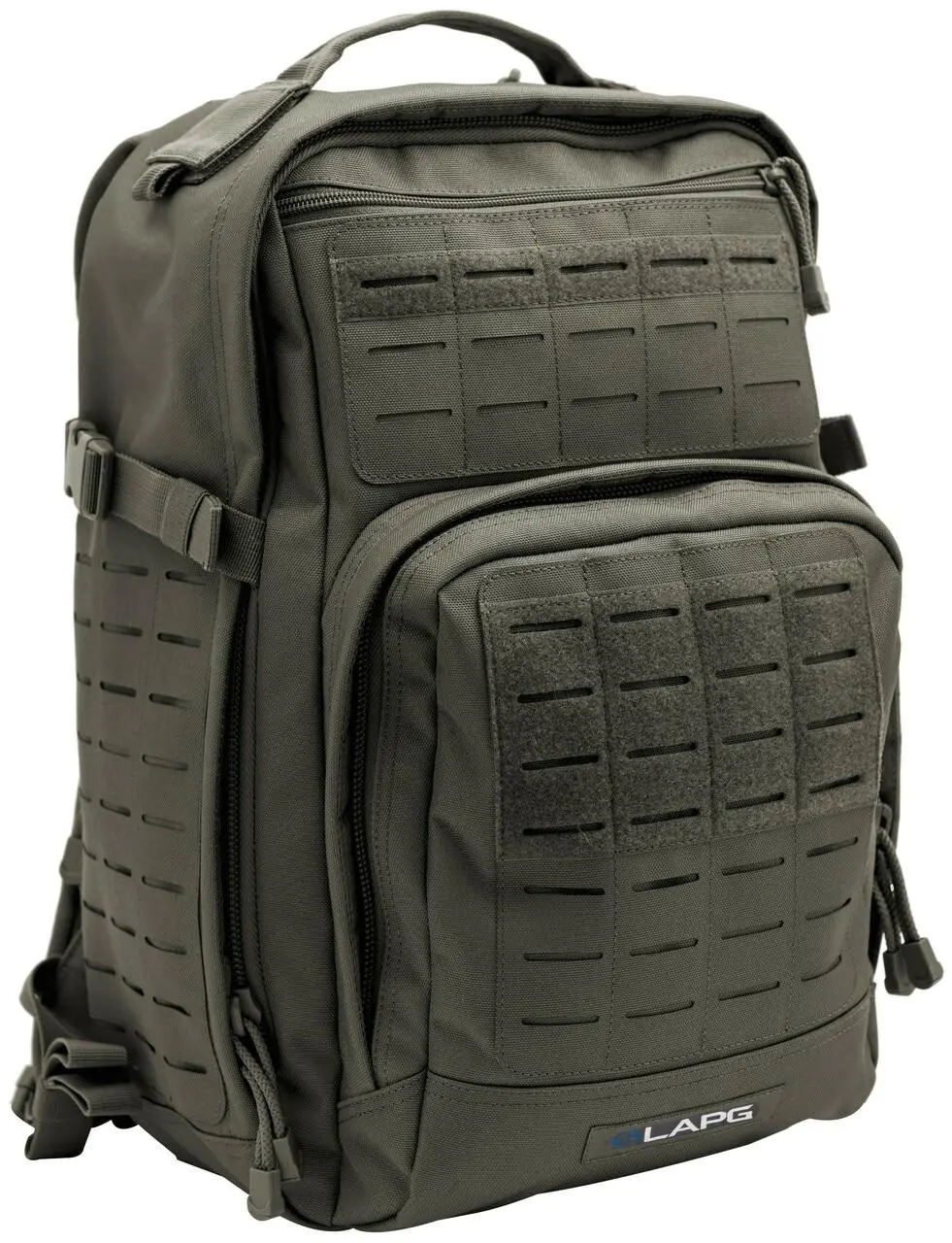 LA Police Gear Tactical Backpacks - Atlas 12 Hour Daypack in 900D Polyester with Laser-Cut MOLLE, Hydration Port and Chest Pack Ready