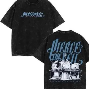 Pierce The Veil Band Collide With The Sky Washed Shirt, I Can't Hear You World Tour 2025 Shirt, Classic 90s Grunge Vibes, Alternative Streetwear Essential for Rock Lovers Menswear Top