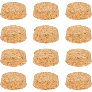 12 count Wooden Tapered Cork Plugs, 1.89~2 inch  Soft  Replacement Corks for Wines, Old Bottles, Jars, Arts, DIY Crafts
