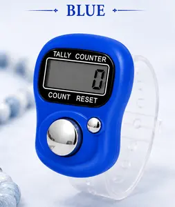 Digital Tasbih Counter Ring – Electronic Finger Dhikr Counter for Tasbeeh, Salah, Zikr & Daily Remembrance - Blue Color