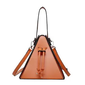Fashion Candy Tone Triangle Shaped  Ladies Creative Personality Design Shoulder Crossbody Bag Chic Niche Stylish Daily  Delicate Three Dimensional Shape Versatile Accessory Suitable For Outdoor Outings And Casual Social Occasions handbag