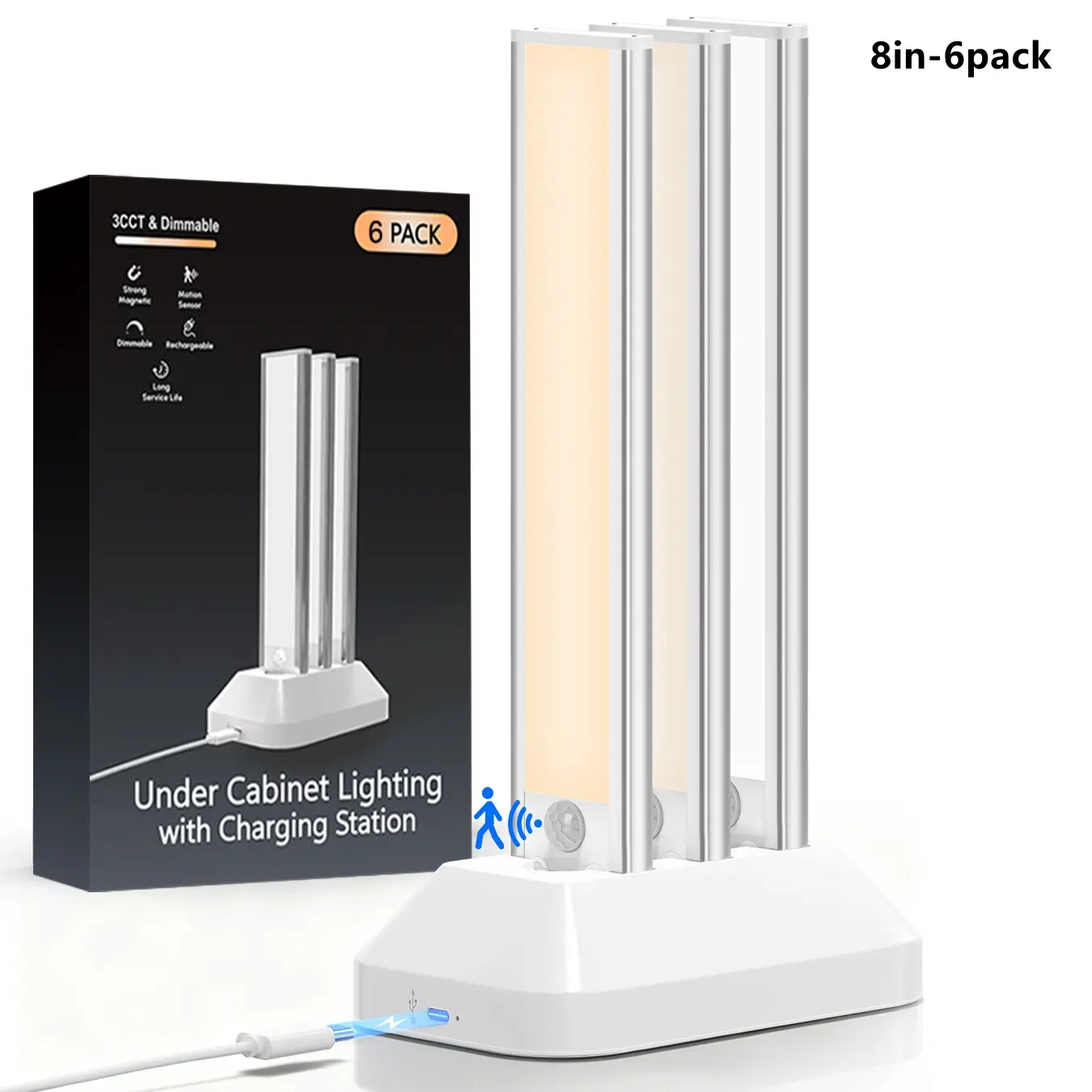 8in-6pack & 1charge station