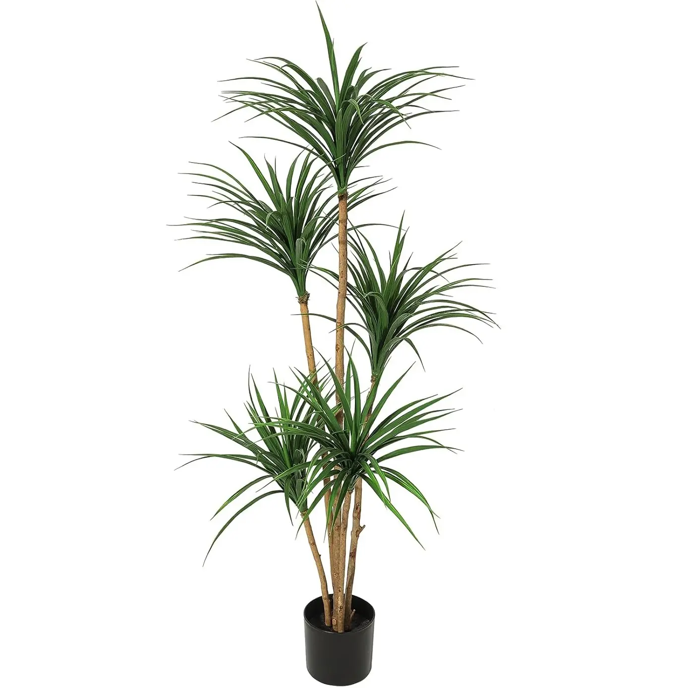 Artificial Dracaena Tree, Realistic Fake Dracaena Plant, Tall Dracaena Houseplant for Indoor Décor, Adjustable Lifelike Faux Tree, Ideal for Photo Backdrops, Nursery, Living Room, Office