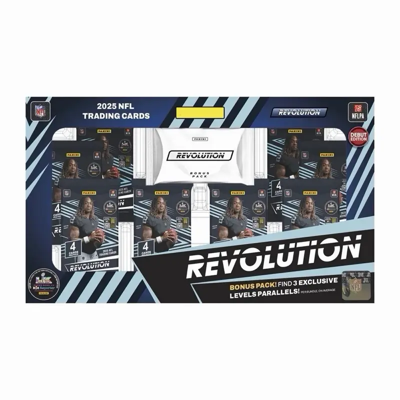 2025 Revolution Football Bundle Box - Includes 3 Exclusive Levels Parallels - Ships Today - NFL Trading Cards