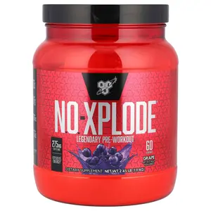 BSN N.O.-XPLODE®, Legendary Pre-Workout, Grape, 2.45 lbs (1.11 kg)